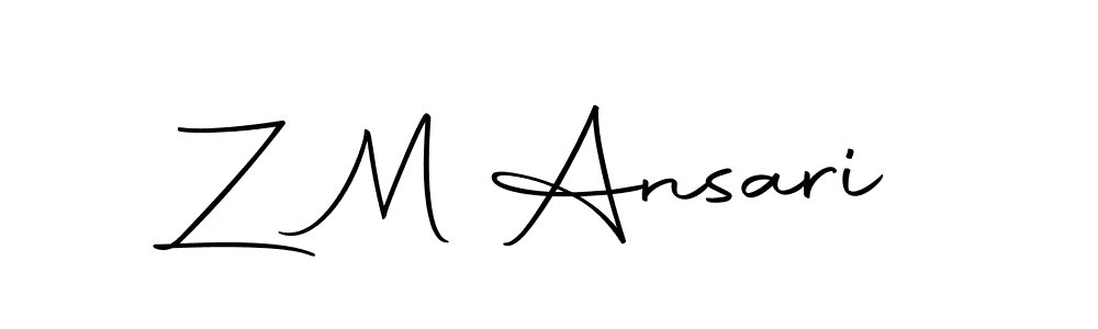 Make a beautiful signature design for name Z M Ansari. Use this online signature maker to create a handwritten signature for free. Z M Ansari signature style 10 images and pictures png
