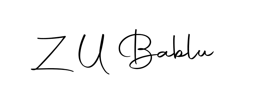 You can use this online signature creator to create a handwritten signature for the name Z U Bablu. This is the best online autograph maker. Z U Bablu signature style 10 images and pictures png