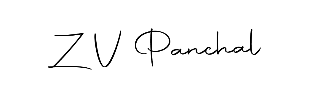 Z V Panchal stylish signature style. Best Handwritten Sign (Autography-DOLnW) for my name. Handwritten Signature Collection Ideas for my name Z V Panchal. Z V Panchal signature style 10 images and pictures png