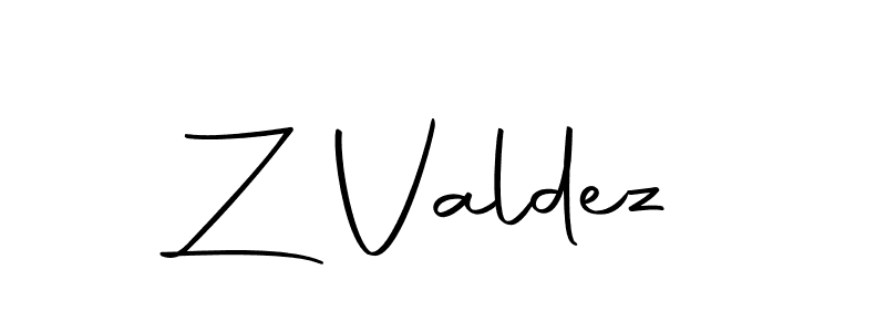 How to make Z Valdez name signature. Use Autography-DOLnW style for creating short signs online. This is the latest handwritten sign. Z Valdez signature style 10 images and pictures png