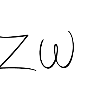 Make a beautiful signature design for name Z W. Use this online signature maker to create a handwritten signature for free. Z W signature style 10 images and pictures png