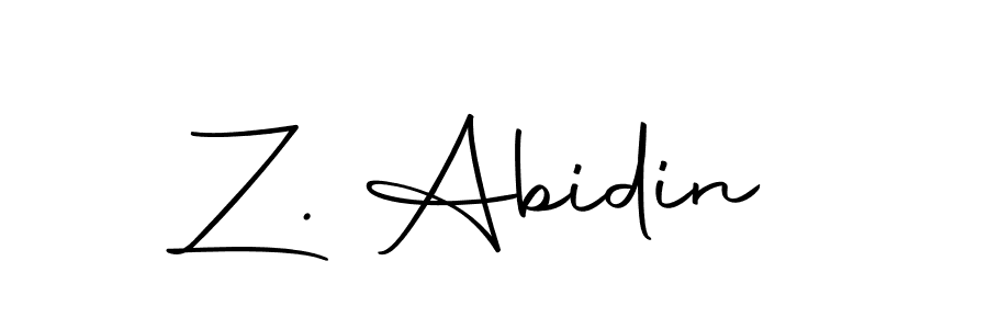 It looks lik you need a new signature style for name Z. Abidin. Design unique handwritten (Autography-DOLnW) signature with our free signature maker in just a few clicks. Z. Abidin signature style 10 images and pictures png