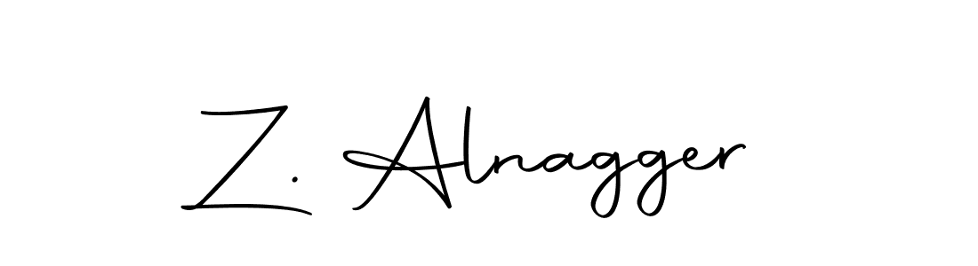 Z. Alnagger stylish signature style. Best Handwritten Sign (Autography-DOLnW) for my name. Handwritten Signature Collection Ideas for my name Z. Alnagger. Z. Alnagger signature style 10 images and pictures png