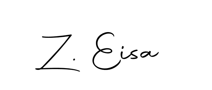 Make a beautiful signature design for name Z. Eisa. Use this online signature maker to create a handwritten signature for free. Z. Eisa signature style 10 images and pictures png