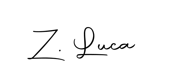 Create a beautiful signature design for name Z. Luca. With this signature (Autography-DOLnW) fonts, you can make a handwritten signature for free. Z. Luca signature style 10 images and pictures png