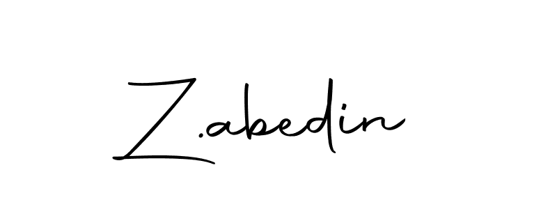 Make a beautiful signature design for name Z.abedin. With this signature (Autography-DOLnW) style, you can create a handwritten signature for free. Z.abedin signature style 10 images and pictures png