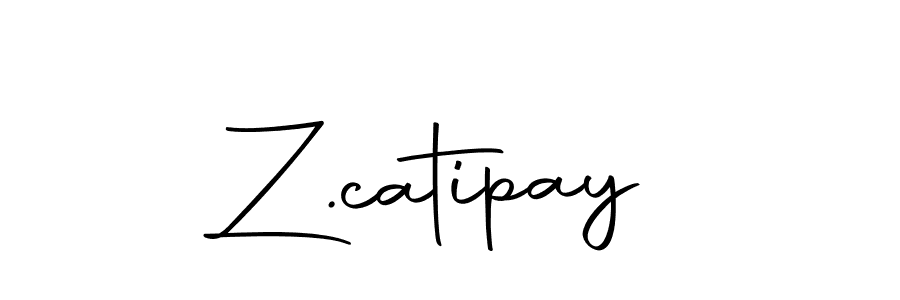 Z.catipay stylish signature style. Best Handwritten Sign (Autography-DOLnW) for my name. Handwritten Signature Collection Ideas for my name Z.catipay. Z.catipay signature style 10 images and pictures png