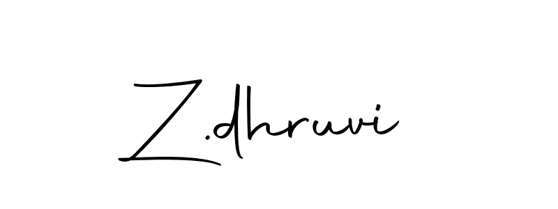 Create a beautiful signature design for name Z.dhruvi. With this signature (Autography-DOLnW) fonts, you can make a handwritten signature for free. Z.dhruvi signature style 10 images and pictures png