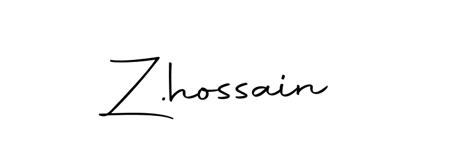 Make a beautiful signature design for name Z.hossain. Use this online signature maker to create a handwritten signature for free. Z.hossain signature style 10 images and pictures png