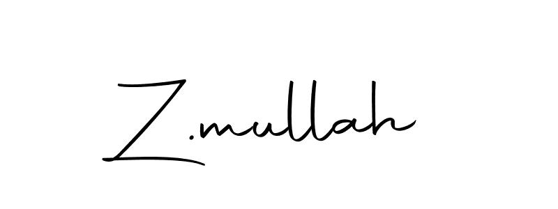 Create a beautiful signature design for name Z.mullah. With this signature (Autography-DOLnW) fonts, you can make a handwritten signature for free. Z.mullah signature style 10 images and pictures png