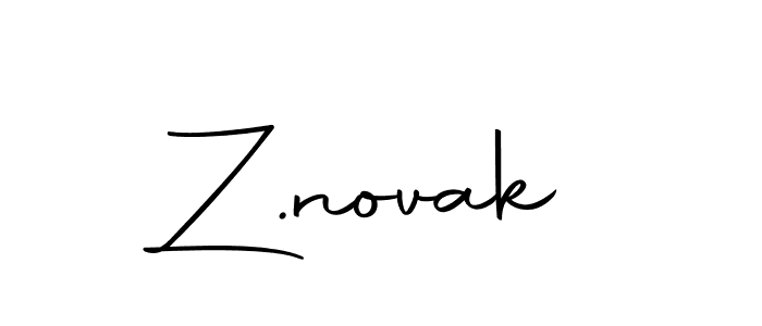 Make a beautiful signature design for name Z.novak. With this signature (Autography-DOLnW) style, you can create a handwritten signature for free. Z.novak signature style 10 images and pictures png