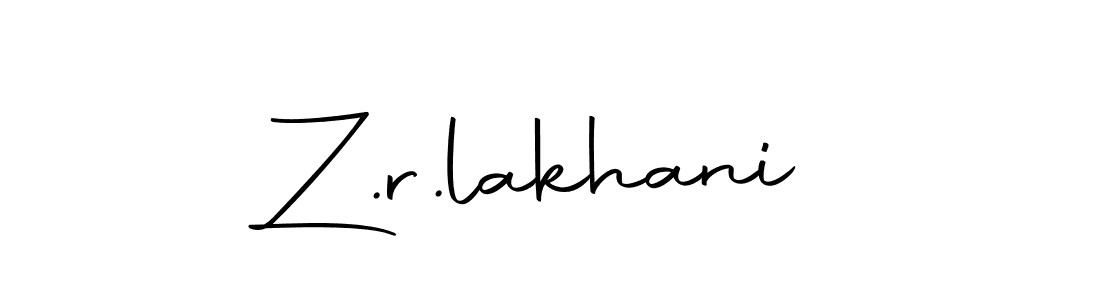 Use a signature maker to create a handwritten signature online. With this signature software, you can design (Autography-DOLnW) your own signature for name Z.r.lakhani. Z.r.lakhani signature style 10 images and pictures png