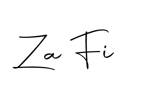 You should practise on your own different ways (Autography-DOLnW) to write your name (Za Fi) in signature. don't let someone else do it for you. Za Fi signature style 10 images and pictures png