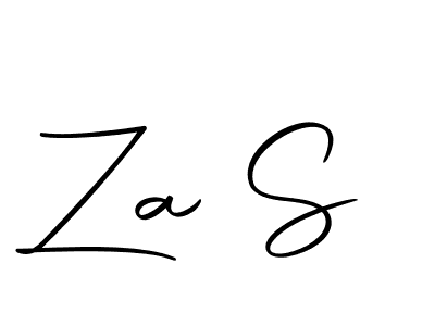 Za S stylish signature style. Best Handwritten Sign (Autography-DOLnW) for my name. Handwritten Signature Collection Ideas for my name Za S. Za S signature style 10 images and pictures png