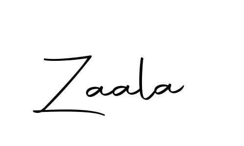 Use a signature maker to create a handwritten signature online. With this signature software, you can design (Autography-DOLnW) your own signature for name Zaala. Zaala signature style 10 images and pictures png