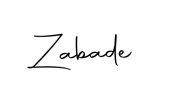 Here are the top 10 professional signature styles for the name Zabade. These are the best autograph styles you can use for your name. Zabade signature style 10 images and pictures png