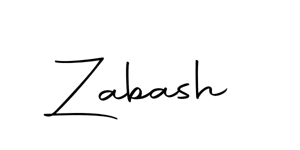 Create a beautiful signature design for name Zabash. With this signature (Autography-DOLnW) fonts, you can make a handwritten signature for free. Zabash signature style 10 images and pictures png
