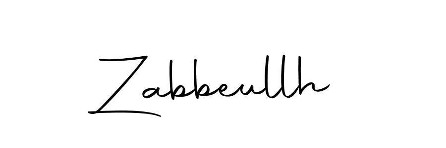 Also we have Zabbeullh name is the best signature style. Create professional handwritten signature collection using Autography-DOLnW autograph style. Zabbeullh signature style 10 images and pictures png