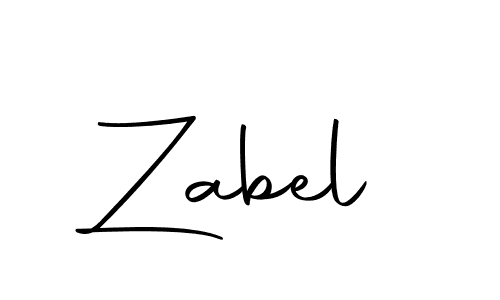 You should practise on your own different ways (Autography-DOLnW) to write your name (Zabel) in signature. don't let someone else do it for you. Zabel signature style 10 images and pictures png