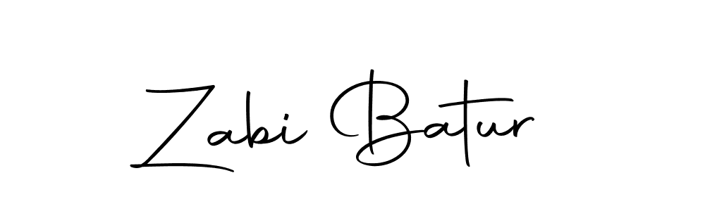 Use a signature maker to create a handwritten signature online. With this signature software, you can design (Autography-DOLnW) your own signature for name Zabi Batur. Zabi Batur signature style 10 images and pictures png