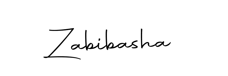 Use a signature maker to create a handwritten signature online. With this signature software, you can design (Autography-DOLnW) your own signature for name Zabibasha. Zabibasha signature style 10 images and pictures png