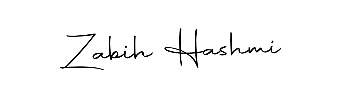 Make a beautiful signature design for name Zabih Hashmi. With this signature (Autography-DOLnW) style, you can create a handwritten signature for free. Zabih Hashmi signature style 10 images and pictures png