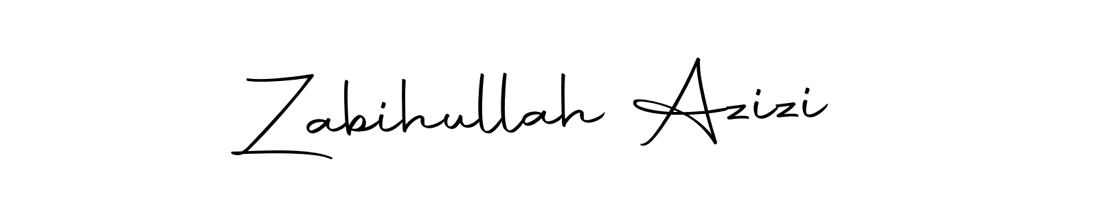 Design your own signature with our free online signature maker. With this signature software, you can create a handwritten (Autography-DOLnW) signature for name Zabihullah Azizi. Zabihullah Azizi signature style 10 images and pictures png