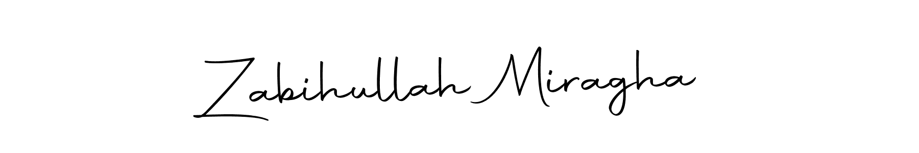 Create a beautiful signature design for name Zabihullah Miragha. With this signature (Autography-DOLnW) fonts, you can make a handwritten signature for free. Zabihullah Miragha signature style 10 images and pictures png