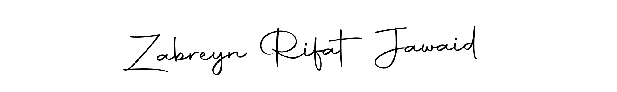 Similarly Autography-DOLnW is the best handwritten signature design. Signature creator online .You can use it as an online autograph creator for name Zabreyn Rifat Jawaid. Zabreyn Rifat Jawaid signature style 10 images and pictures png