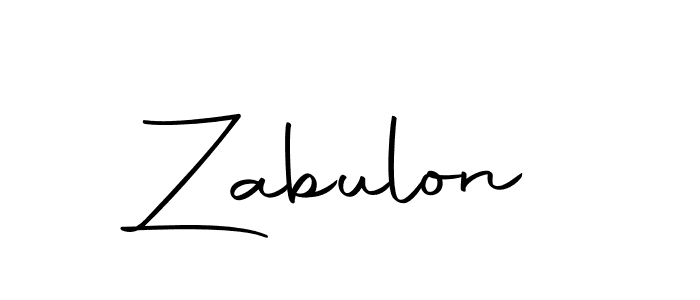 Design your own signature with our free online signature maker. With this signature software, you can create a handwritten (Autography-DOLnW) signature for name Zabulon. Zabulon signature style 10 images and pictures png