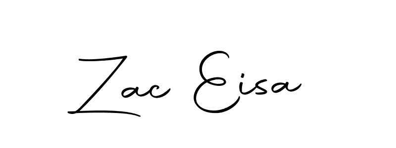 Make a beautiful signature design for name Zac Eisa. Use this online signature maker to create a handwritten signature for free. Zac Eisa signature style 10 images and pictures png