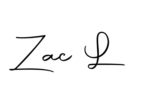 Create a beautiful signature design for name Zac L. With this signature (Autography-DOLnW) fonts, you can make a handwritten signature for free. Zac L signature style 10 images and pictures png