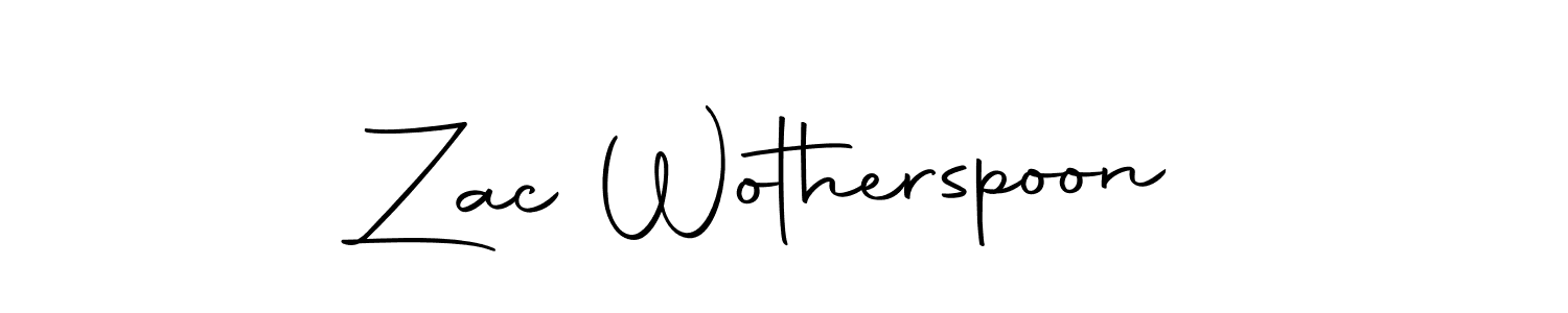 Zac Wotherspoon stylish signature style. Best Handwritten Sign (Autography-DOLnW) for my name. Handwritten Signature Collection Ideas for my name Zac Wotherspoon. Zac Wotherspoon signature style 10 images and pictures png