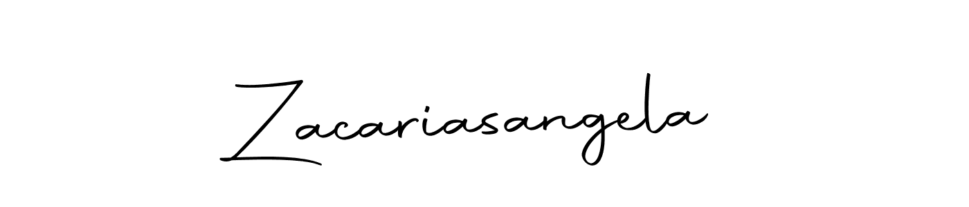 Also we have Zacariasangela name is the best signature style. Create professional handwritten signature collection using Autography-DOLnW autograph style. Zacariasangela signature style 10 images and pictures png