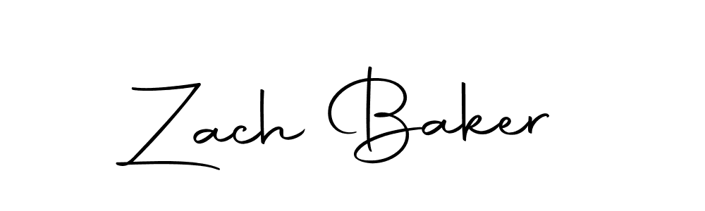 Design your own signature with our free online signature maker. With this signature software, you can create a handwritten (Autography-DOLnW) signature for name Zach Baker. Zach Baker signature style 10 images and pictures png