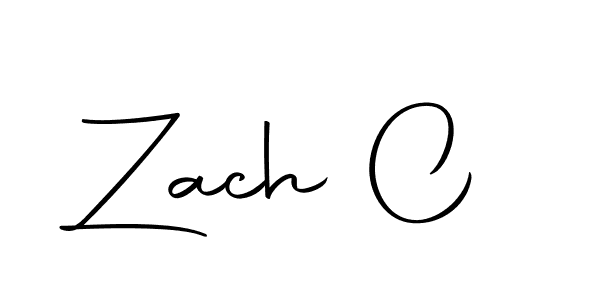 Use a signature maker to create a handwritten signature online. With this signature software, you can design (Autography-DOLnW) your own signature for name Zach C. Zach C signature style 10 images and pictures png
