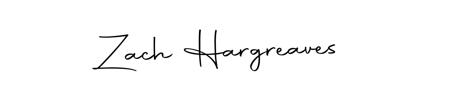 You should practise on your own different ways (Autography-DOLnW) to write your name (Zach Hargreaves) in signature. don't let someone else do it for you. Zach Hargreaves signature style 10 images and pictures png