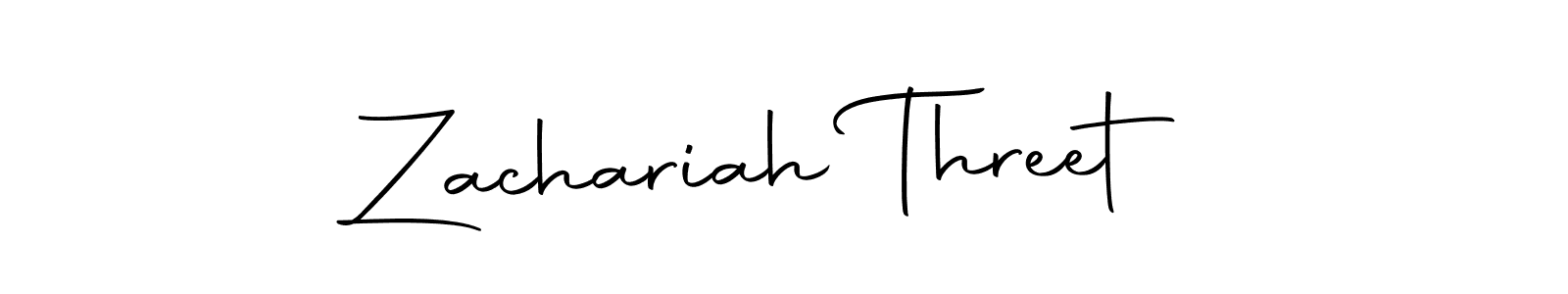 Make a beautiful signature design for name Zachariah Threet. With this signature (Autography-DOLnW) style, you can create a handwritten signature for free. Zachariah Threet signature style 10 images and pictures png