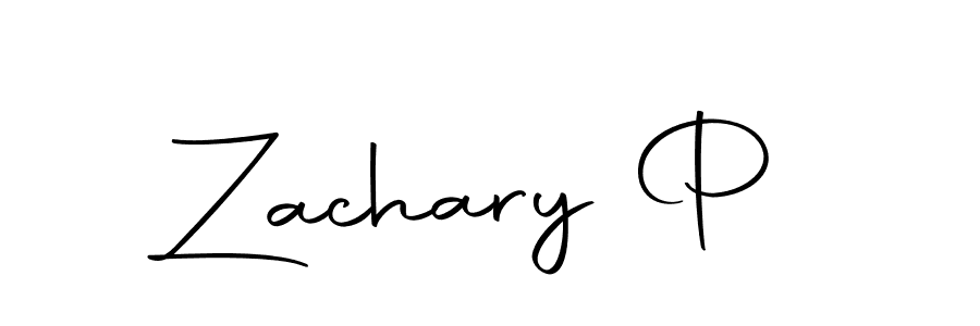 It looks lik you need a new signature style for name Zachary P. Design unique handwritten (Autography-DOLnW) signature with our free signature maker in just a few clicks. Zachary P signature style 10 images and pictures png