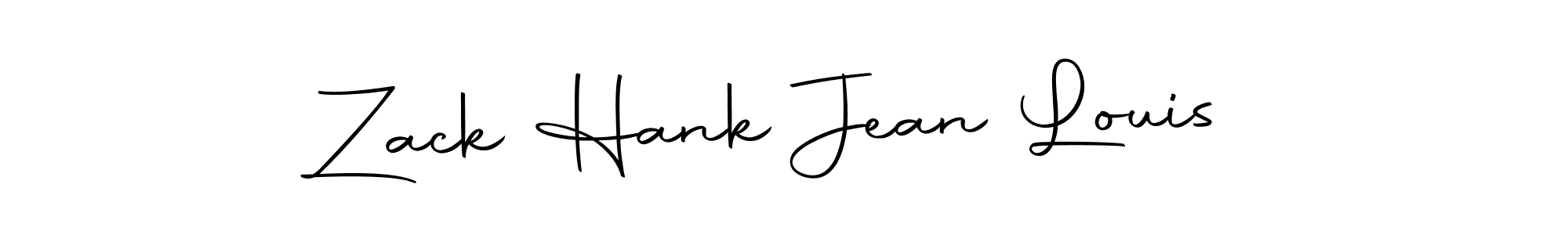 Design your own signature with our free online signature maker. With this signature software, you can create a handwritten (Autography-DOLnW) signature for name Zack Hank Jean Louis. Zack Hank Jean Louis signature style 10 images and pictures png