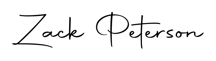 A dynamic signature style for Zack Peterson using Autography-DOLnW script. Designed to look authentic, handwritten, and professional. Zack Peterson signature style 10 images and pictures png