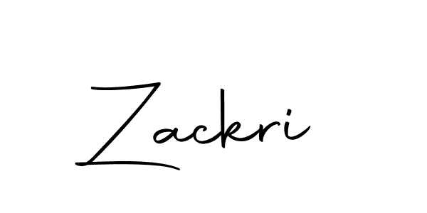 Make a beautiful signature design for name Zackri. With this signature (Autography-DOLnW) style, you can create a handwritten signature for free. Zackri signature style 10 images and pictures png