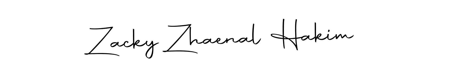 Create a beautiful signature design for name Zacky Zhaenal Hakim. With this signature (Autography-DOLnW) fonts, you can make a handwritten signature for free. Zacky Zhaenal Hakim signature style 10 images and pictures png