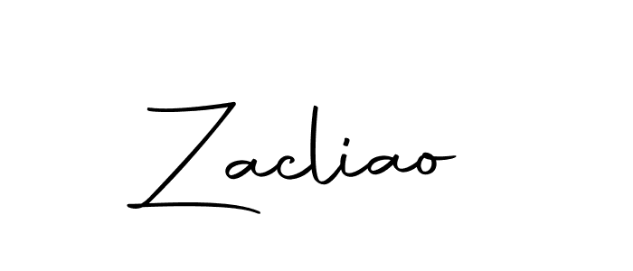You should practise on your own different ways (Autography-DOLnW) to write your name (Zacliao) in signature. don't let someone else do it for you. Zacliao signature style 10 images and pictures png