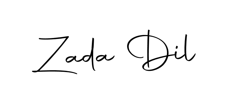 Design your own signature with our free online signature maker. With this signature software, you can create a handwritten (Autography-DOLnW) signature for name Zada Dil. Zada Dil signature style 10 images and pictures png