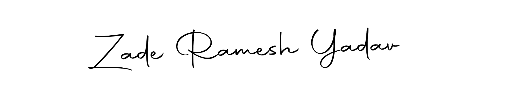 Create a beautiful signature design for name Zade Ramesh Yadav. With this signature (Autography-DOLnW) fonts, you can make a handwritten signature for free. Zade Ramesh Yadav signature style 10 images and pictures png