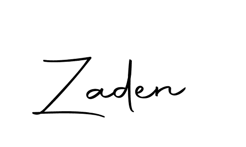 Design your own signature with our free online signature maker. With this signature software, you can create a handwritten (Autography-DOLnW) signature for name Zaden. Zaden signature style 10 images and pictures png