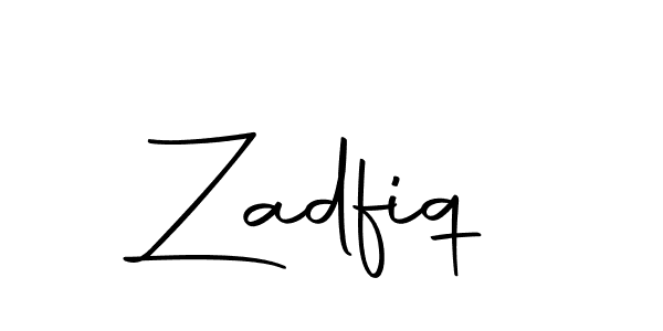 How to make Zadfiq name signature. Use Autography-DOLnW style for creating short signs online. This is the latest handwritten sign. Zadfiq signature style 10 images and pictures png