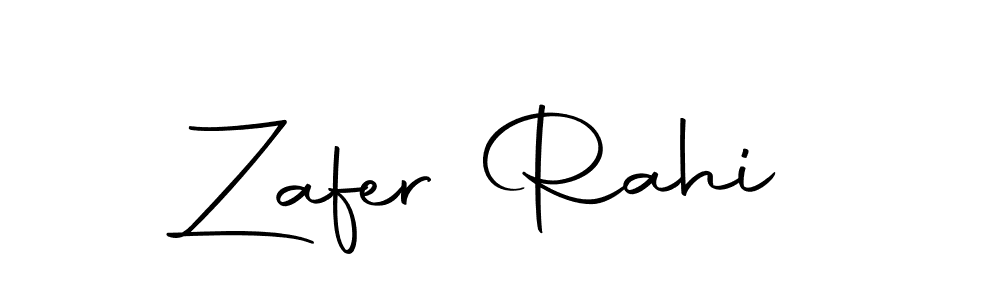 How to make Zafer Rahi name signature. Use Autography-DOLnW style for creating short signs online. This is the latest handwritten sign. Zafer Rahi signature style 10 images and pictures png