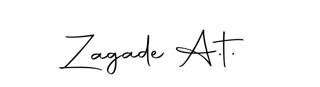 Design your own signature with our free online signature maker. With this signature software, you can create a handwritten (Autography-DOLnW) signature for name Zagade A.t.. Zagade A.t. signature style 10 images and pictures png